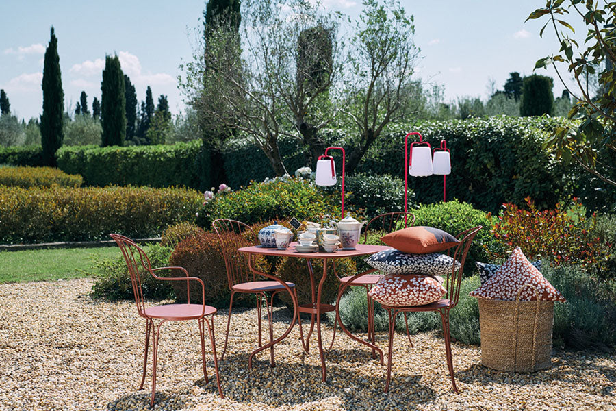 Opera+ Armchair by Fermob, showing opera+ armchair in live shot.
