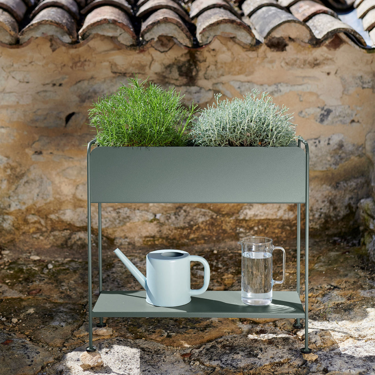 Picolino Planter by Fermob, showing picolino planter in live shot.