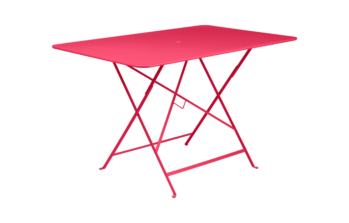 Bistro Table by Fermob - 46" Rectangular, Pink Praline (matte textured).