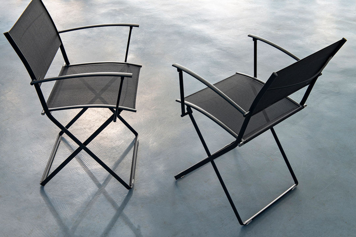 Plein Air Armchair by Fermob, showing plein air armchair in live shot.