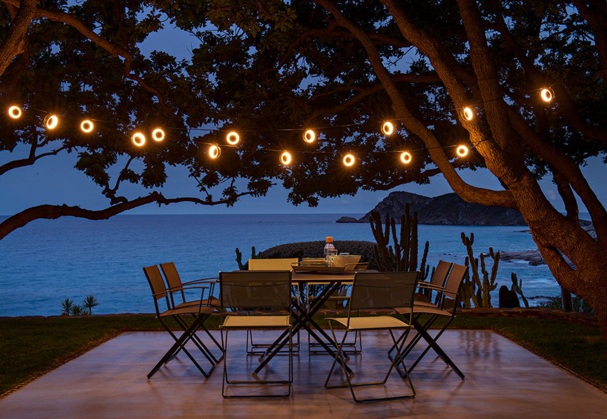 Plein Air Armchair by Fermob, showing plein air armchair in live shot.