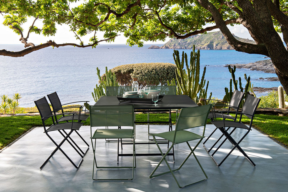 Plein Air Armchair by Fermob, showing plein air armchair in live shot.