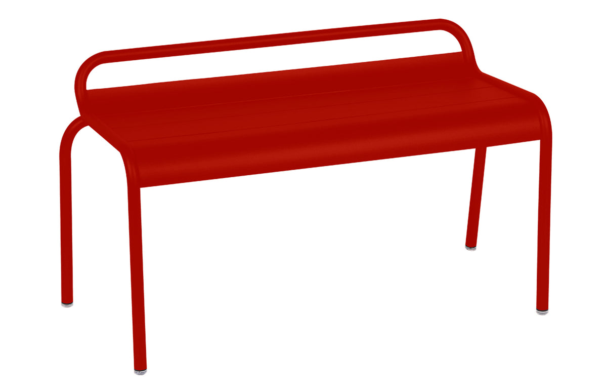 Luxembourg Compact Bench by Fermob - Poppy Red.