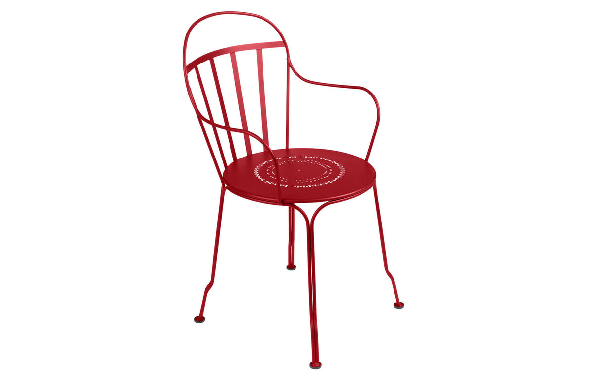 Louvre Armchair by Fermob - Poppy Red.
