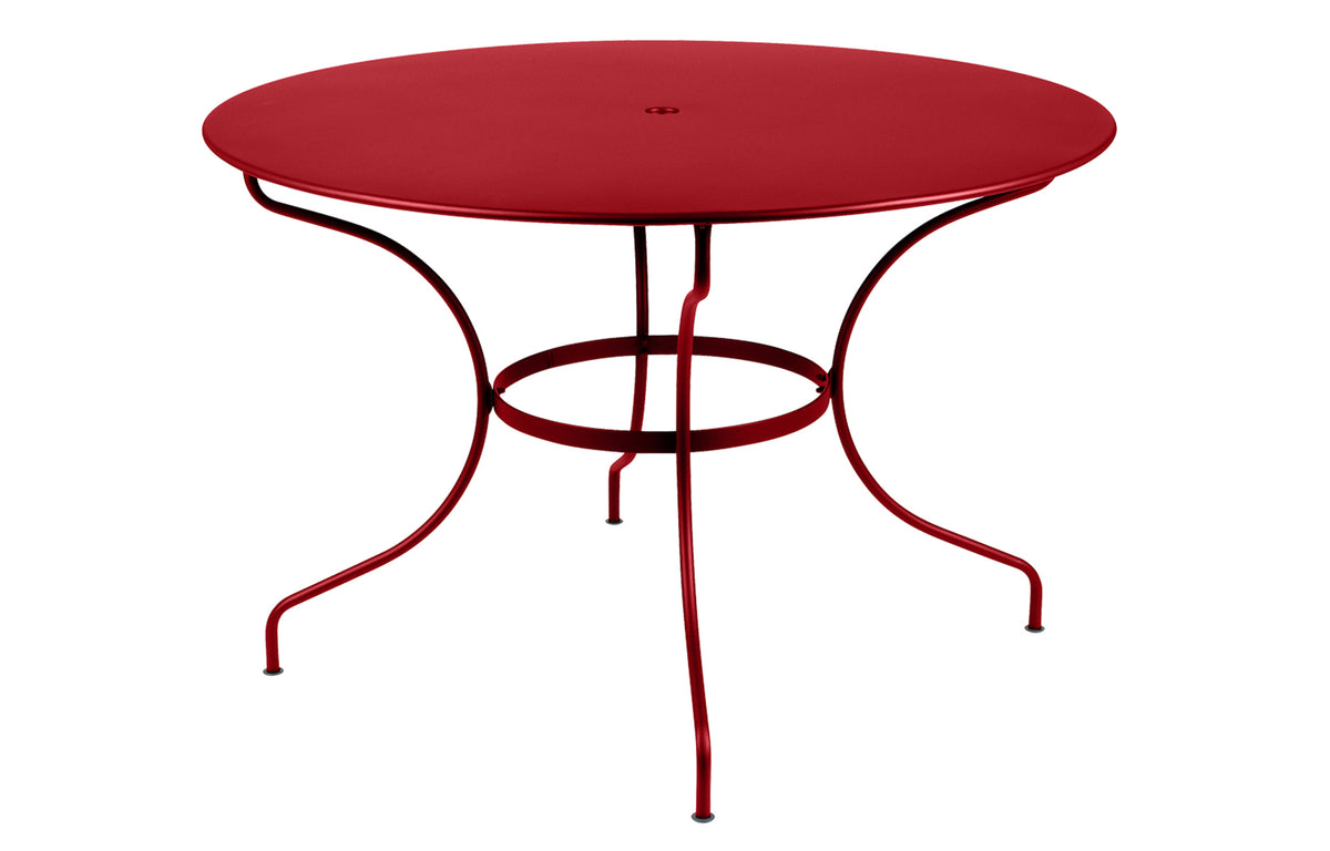 Opera+ Tables by Fermob - 46" Dia., Poppy Red.