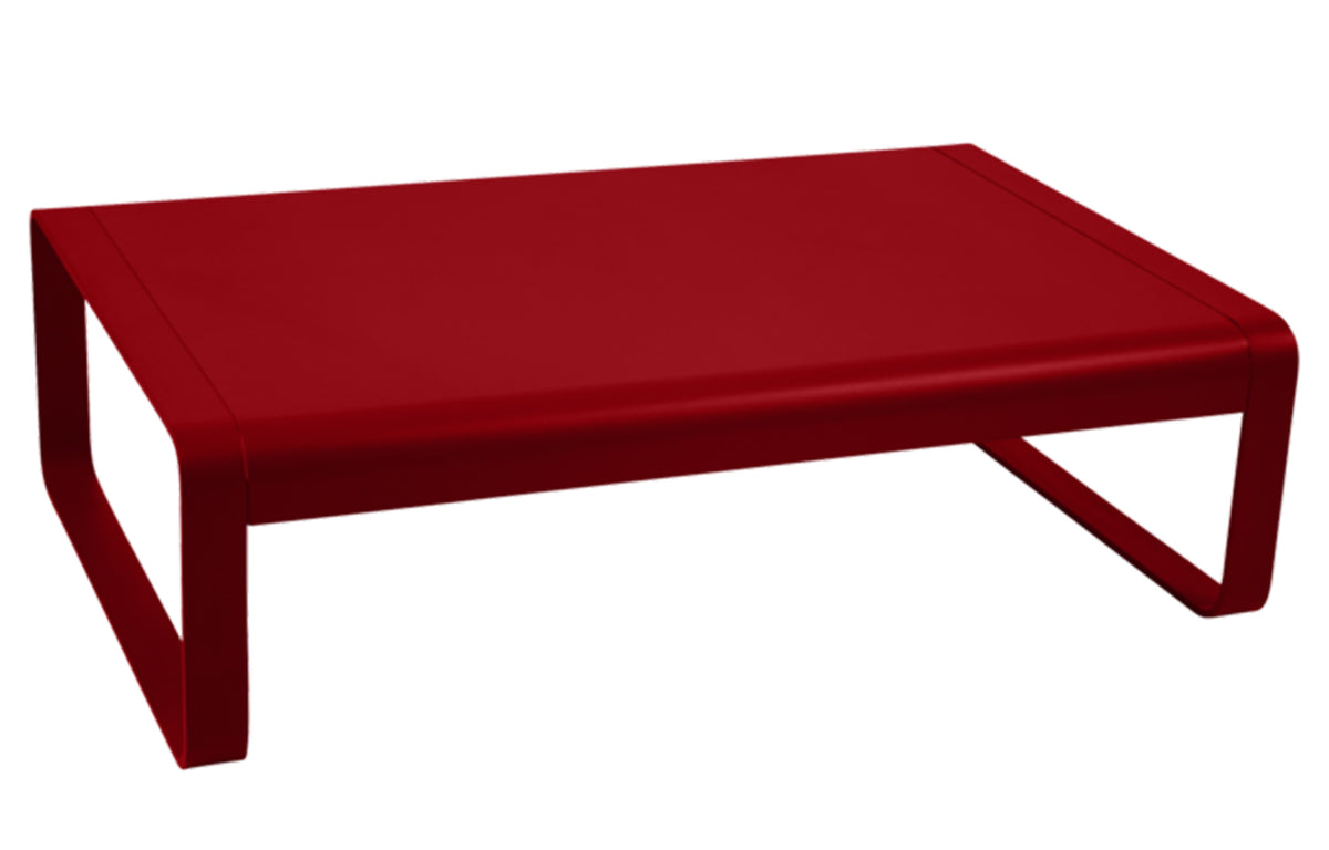 Bellevie Table by Fermob - 40.55", Poppy (smooth metal).