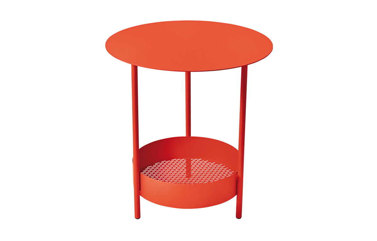 Salsa Side Table by Fermob - Poppy (smooth metal).