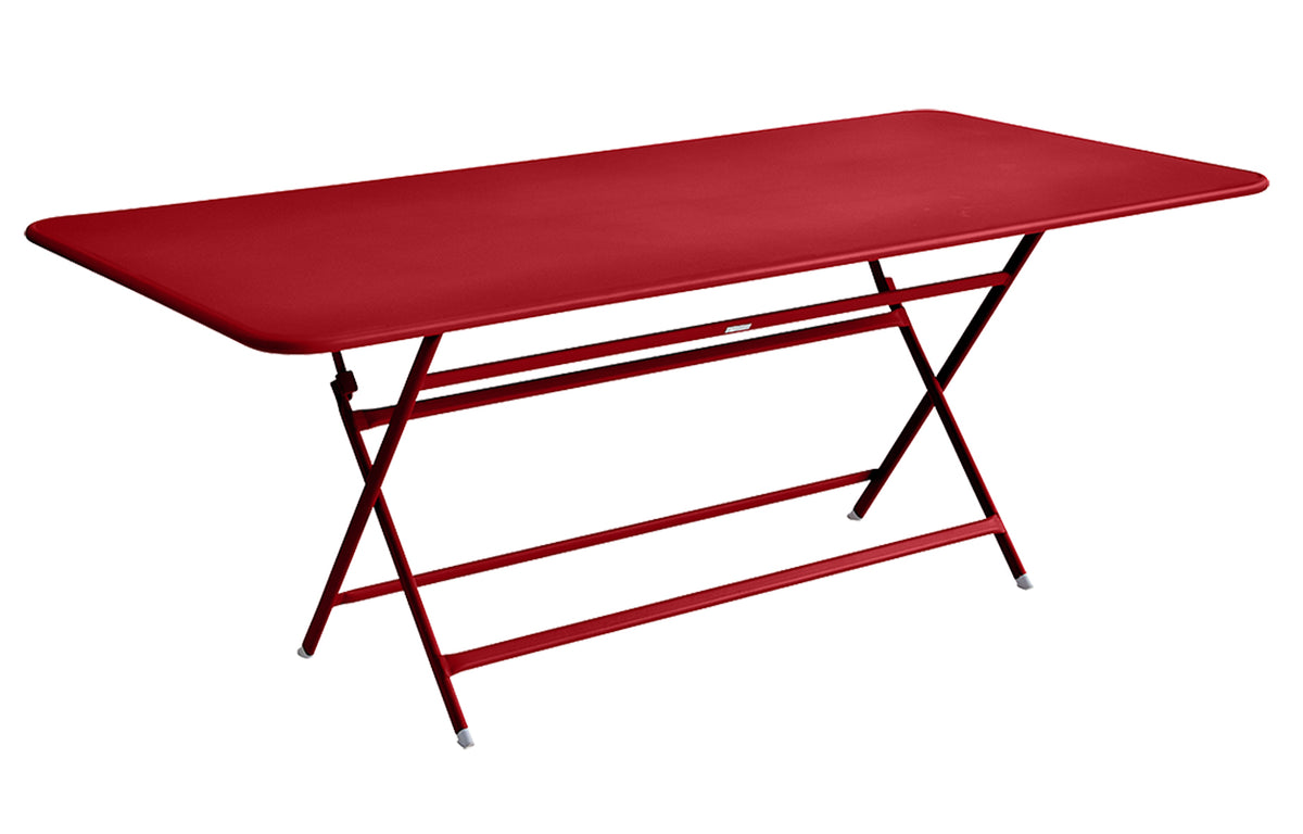 Caractere Tables by Fermob - 75" x 35", Poppy Red.