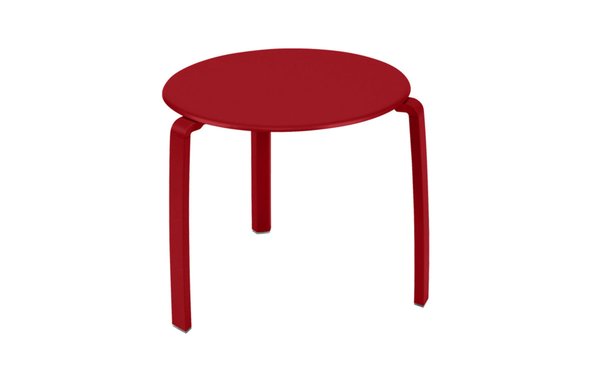 Alize Stacking Low Table by Fermob - Poppy (smooth metal).