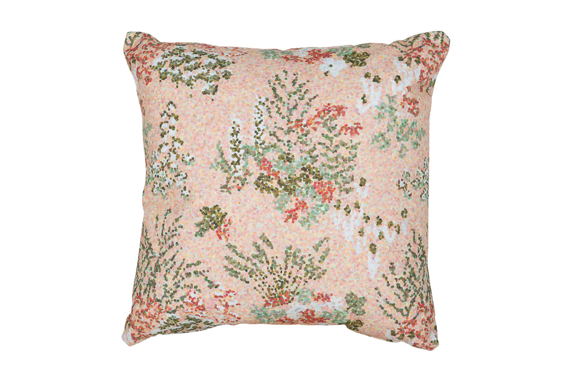 Bouquet Sauvage Pixels Outdoor Cushion by Fermob - Powder Pink.