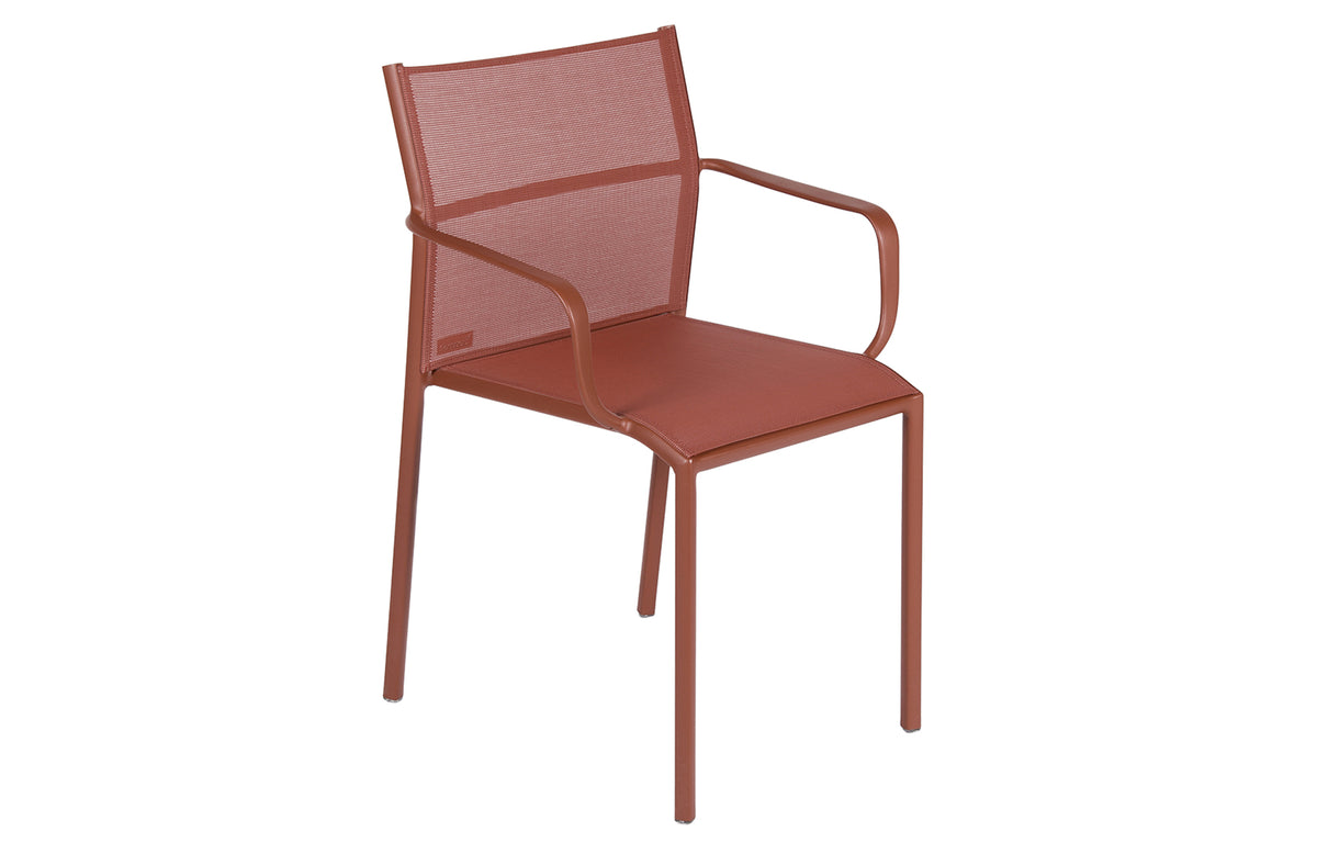 Cadiz Armchair (Set of 4) by Fermob - Red Ochre.