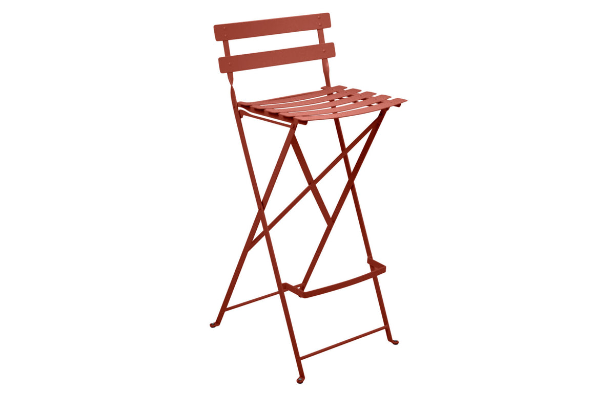 Bistro Bar Stool by Fermob - Red Ochre.