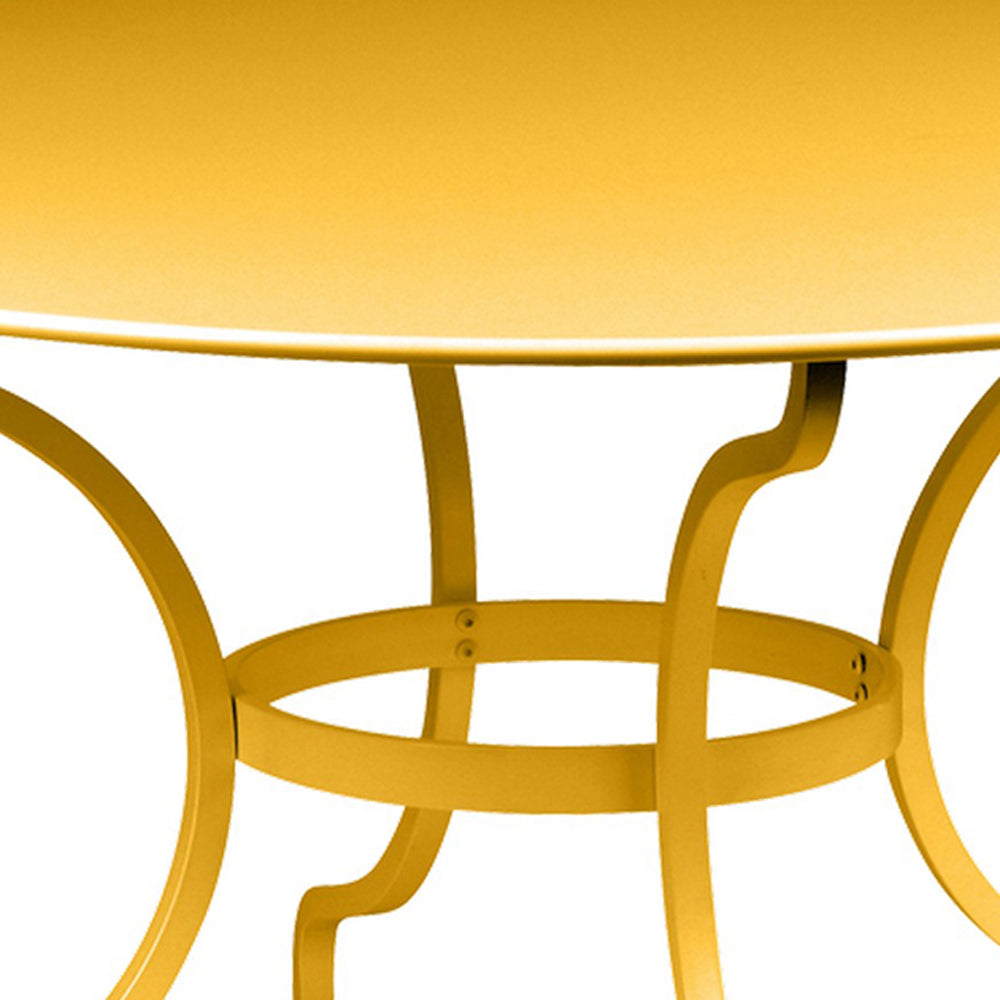 Romane Tables by Fermob, showing closeup view of romane tables.