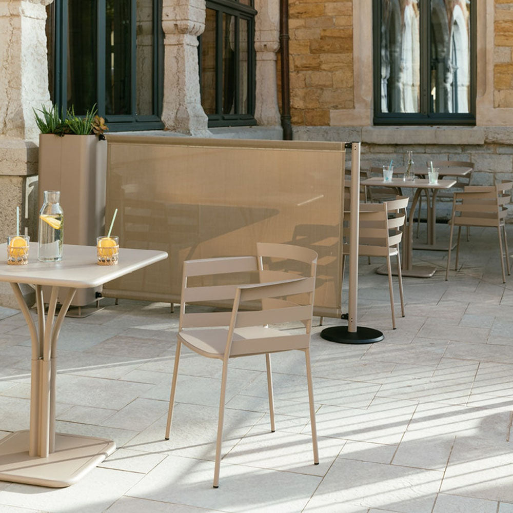 Rythmic Armchair by Fermob, showing rythmic armchair in live shot.