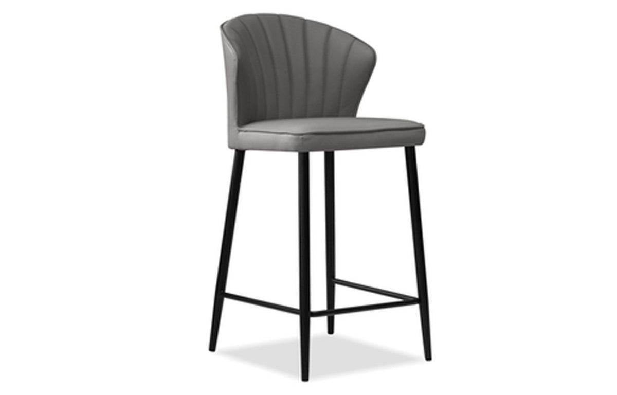 Ariel Counter Stool by Mobital - Smoke Leather.