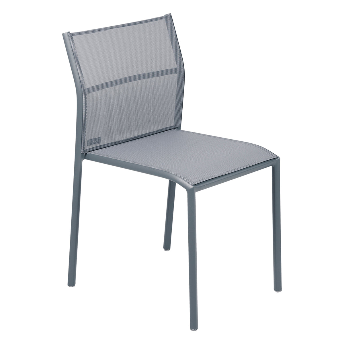 Cadiz Side Chair by Fermob - Storm Grey - Stereo Fabric.