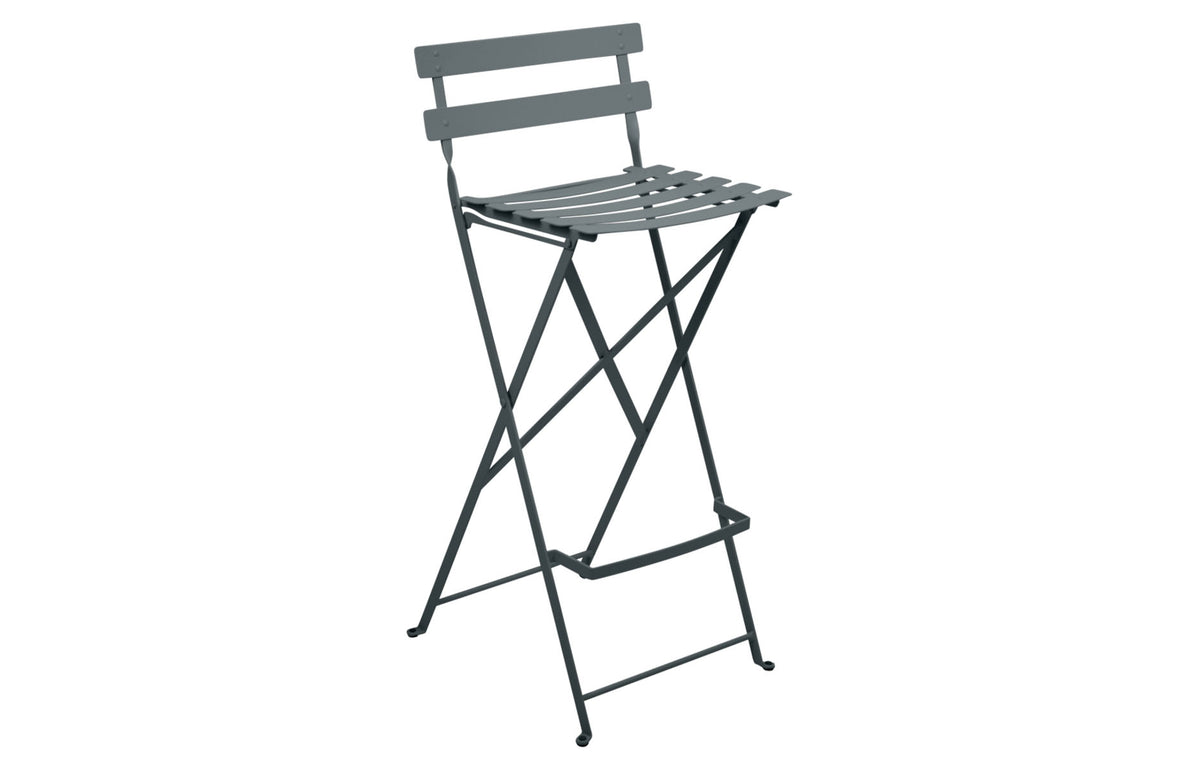 Bistro Bar Stool by Fermob - Storm Grey.