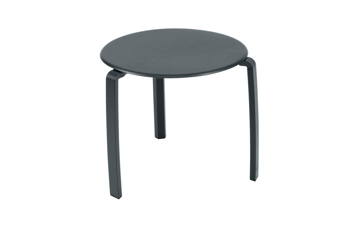 Alize Stacking Low Table by Fermob - Storm Grey (speckled matte textured).
