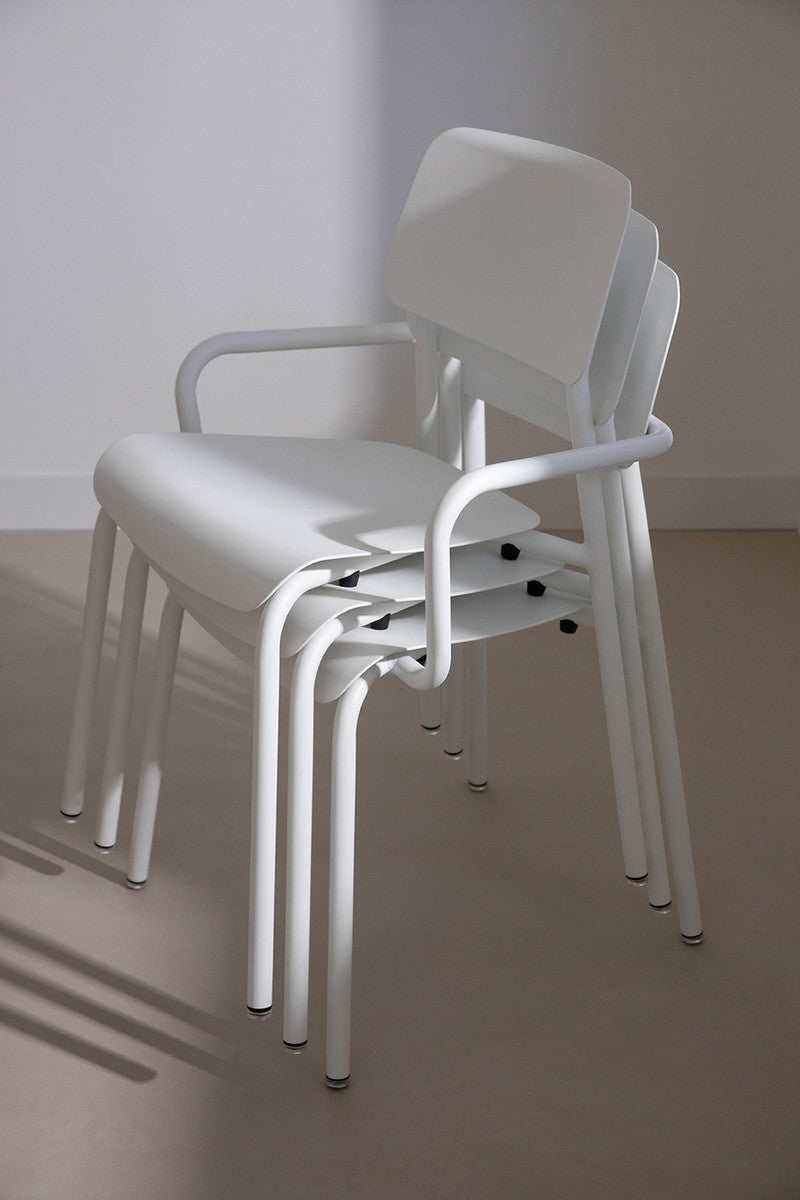 Studie Armchair by Fermob, showing studie armchair in live shot.