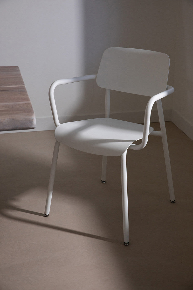 Studie Armchair by Fermob, showing studie armchair in live shot.