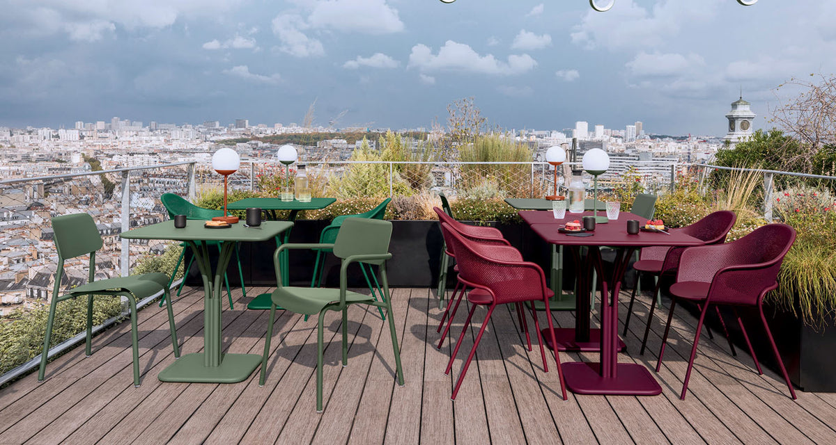 Studie Chair by Fermob, showing studie chair in live shot.