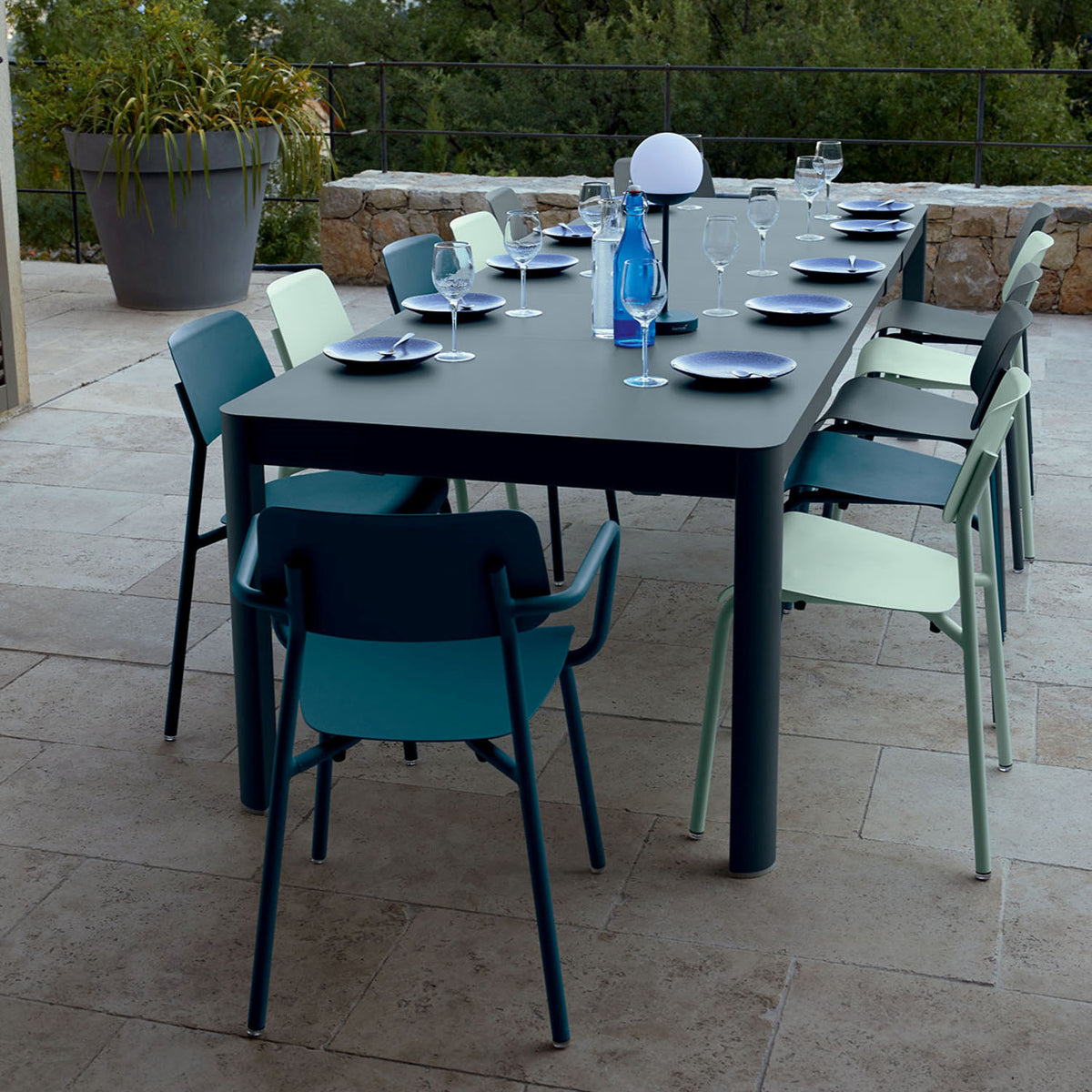 Studie Chair by Fermob, showing studie chair in live shot.
