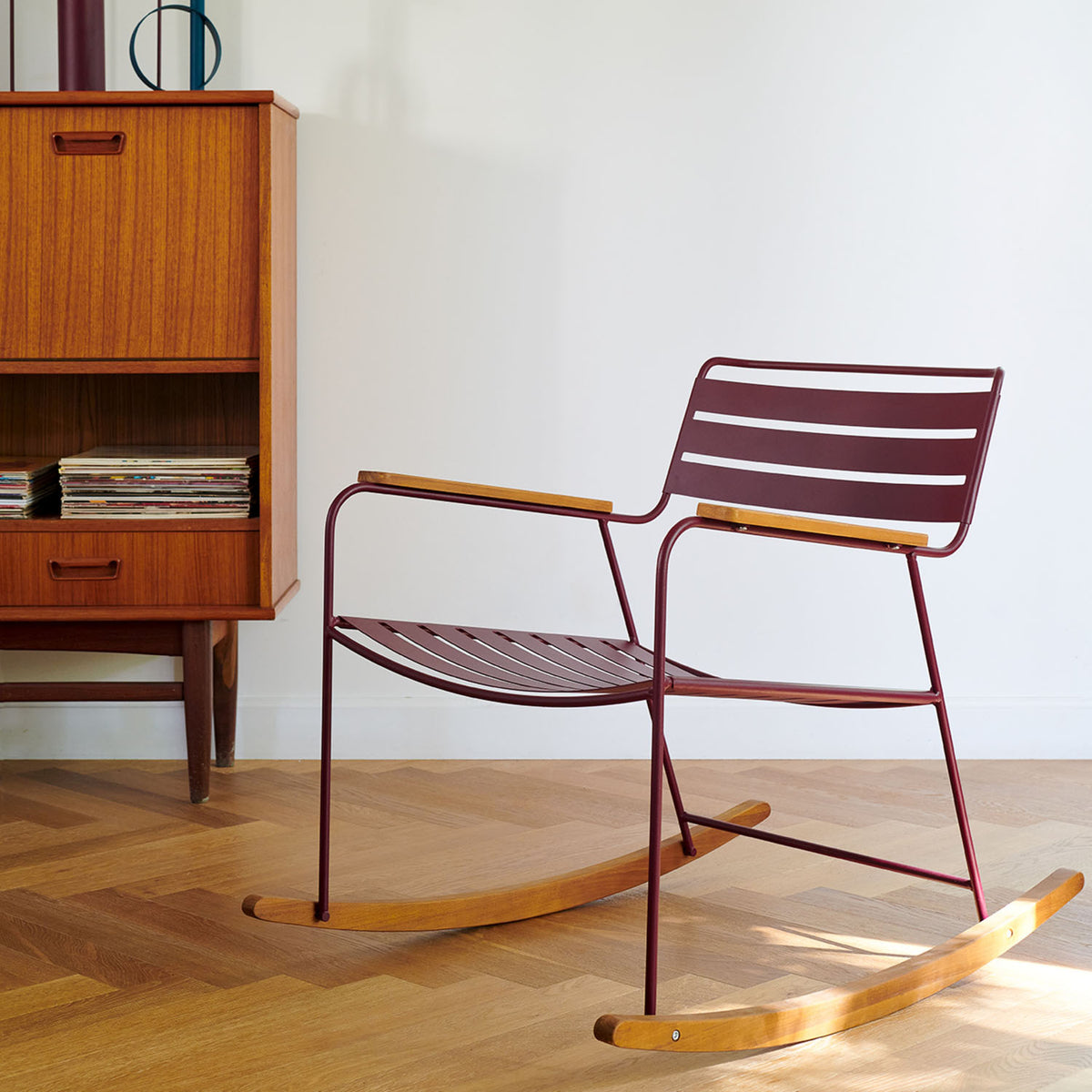 Surprising Rocking Chair by Fermob, showing surprising rocking chair in live shot.