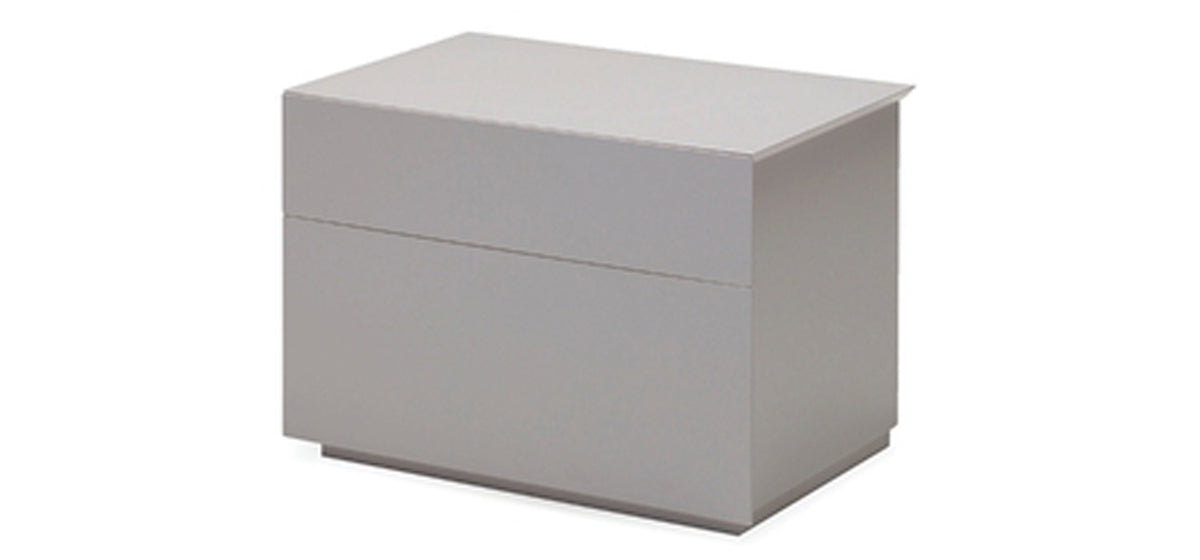 Vex Night Table by Mobital, showing right angle view of vex night table.