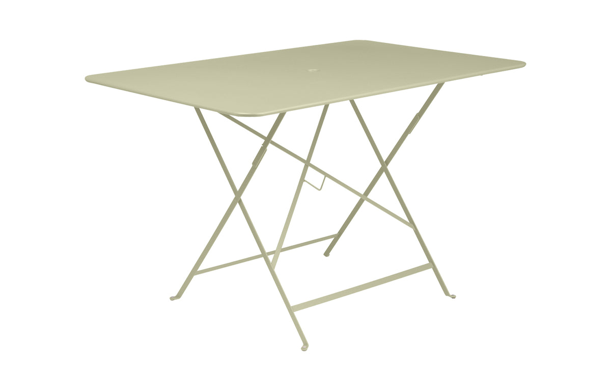 Bistro Table by Fermob - 46" Rectangular, Willow Green (speckled matte textured).
