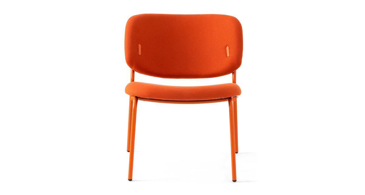 Yo! Lounge Chair by Connubia, showing front view of yo! lounge chair.