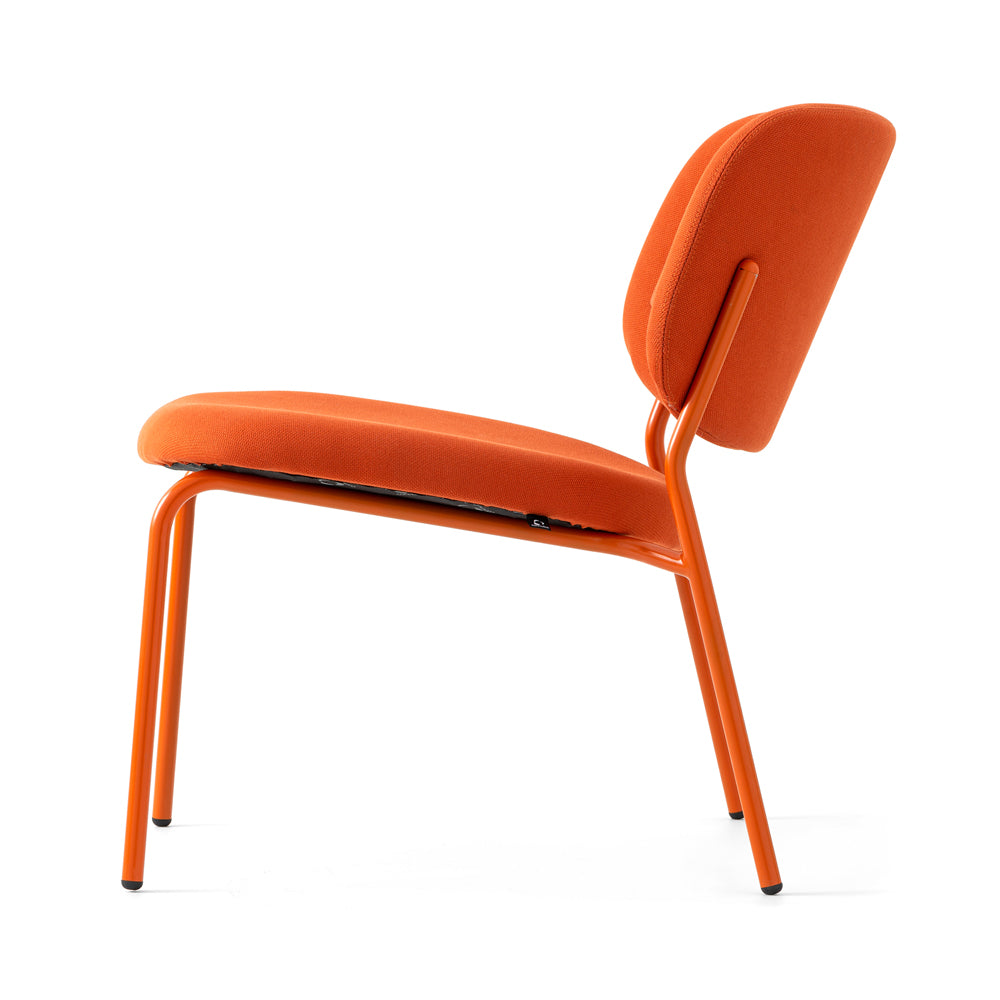 Yo! Lounge Chair by Connubia, showing side view of yo! lounge chair.