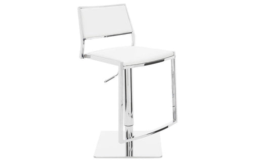 Aaron Adjustable Stool by Nuevo, showing right angle view of aaron adjustable stool.