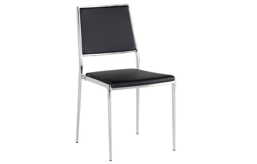 Aaron Dining Chair by Nuevo - Black.