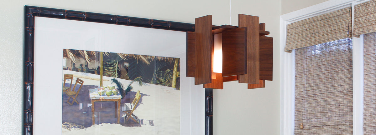 Abeo LED Pendant by Cerno, showing abeo led pendant in live shot.