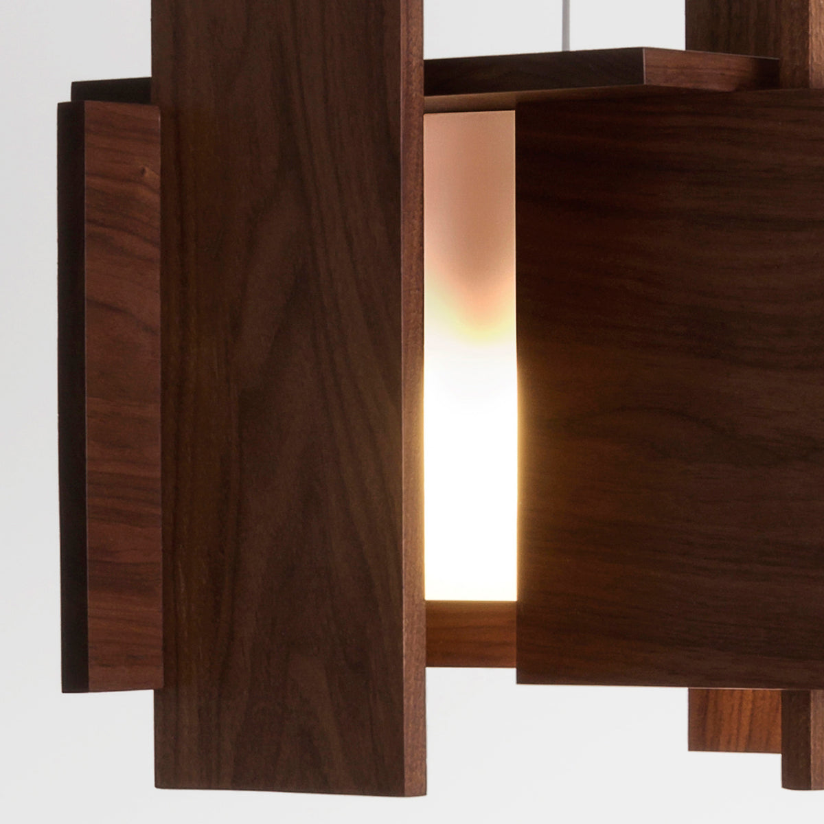 Abeo LED Pendant by Cerno, showing closeup view of abeo led pendant in live shot.