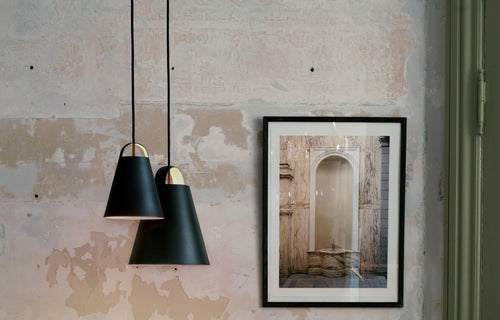 Above Indoor Pendant Light by Louis Poulsen, showing above indoor pendants light in live shot.