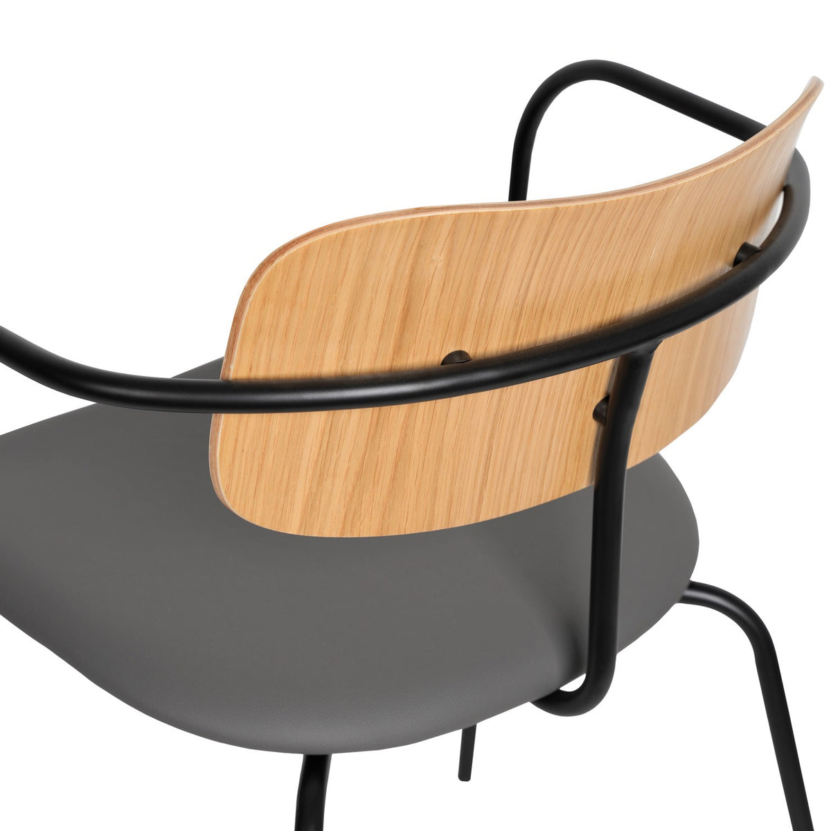 Academy Dining Arm Chair by SohoConcept, showing closeup view of arm dining chair.