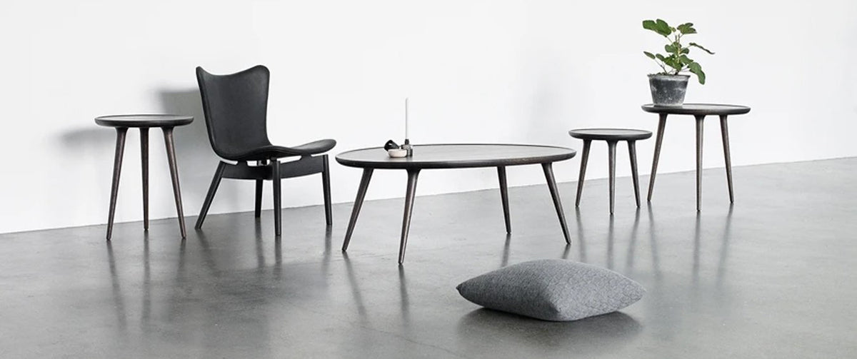 Accent Side Table by Mater, showing accent side table in live shot.