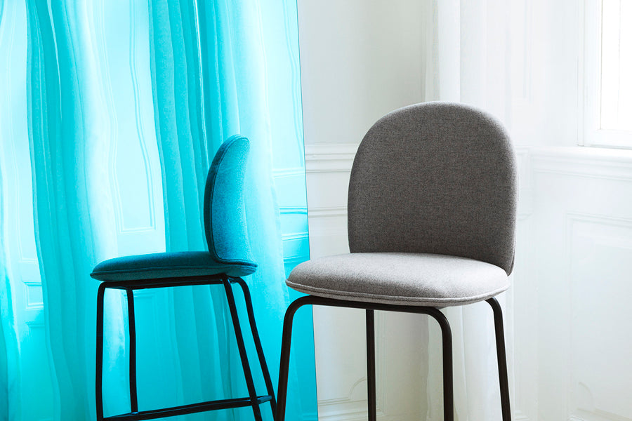Ace Bar Upholstery Chair by Normann Copenhagen, showing ace bar upholstery chairs in live shot.