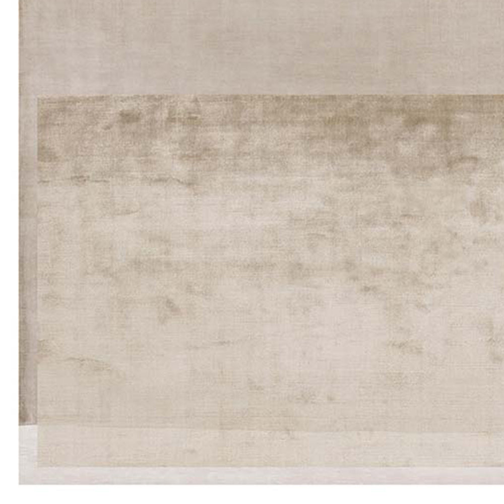 Ager Pio Santi AS103 Rug by Second Studio, showing closeup view of ager pio santi as103 rug by second studio in selections of soft beige & brown.