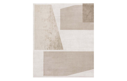 Ager Pio Santi AS104 Rug By Second Studio - Selections of Soft Beige & Off White.