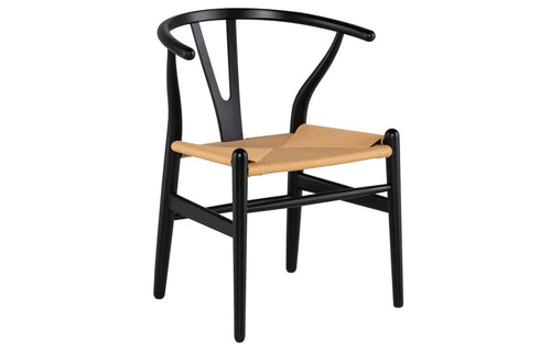 Alban Dining Chair by Nuevo - Black.