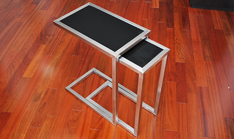Alfa Nesting Tables by sohoConcept, showing side view of the table.