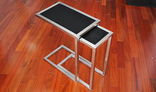 Alfa Nesting Tables by sohoConcept, showing side view of the table.