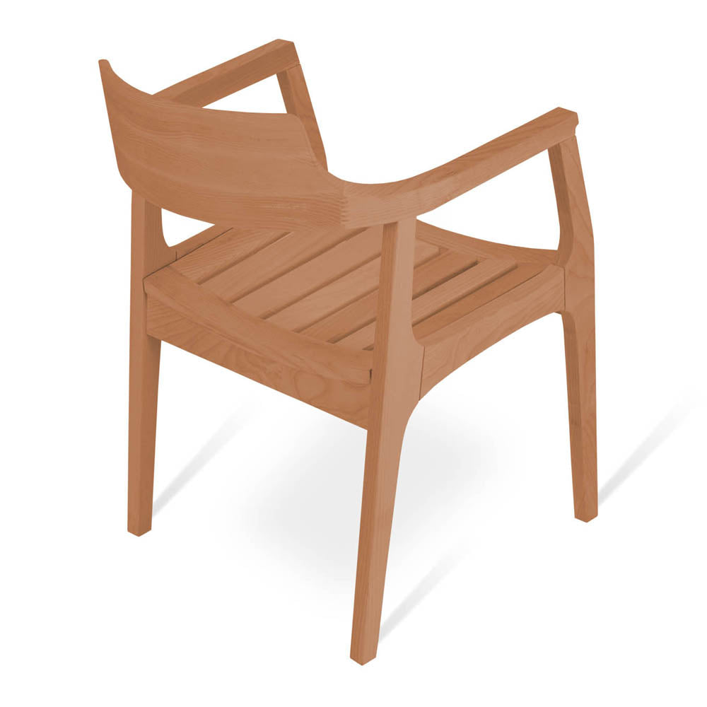 Alfresco Armchair by SohoConcept, showing back view of alfresco armchair.