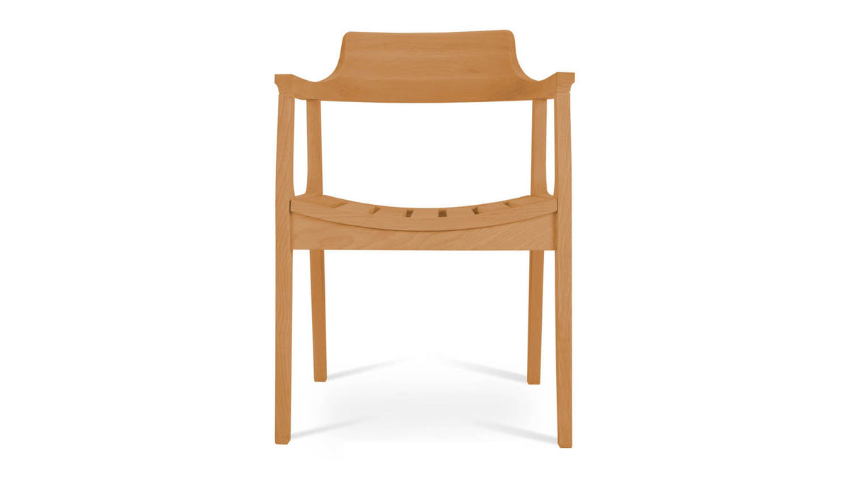 Alfresco Armchair by SohoConcept, showing front view of alfresco armchair.