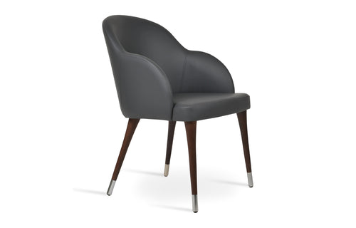 Alice Wood Armchair by SohoConcept - Grey PPM-FR.