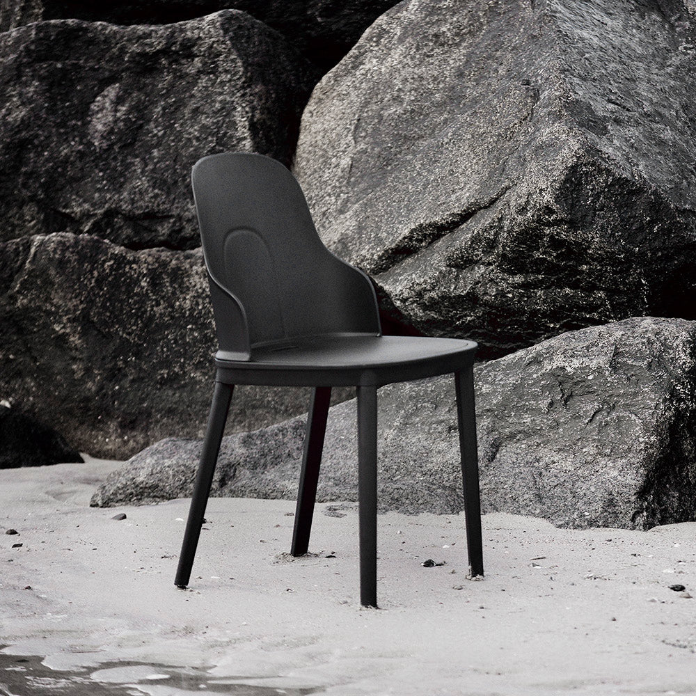 Allez PP Dining Chair by Normann Copenhagen, showing allez pp dining chair in live shot.