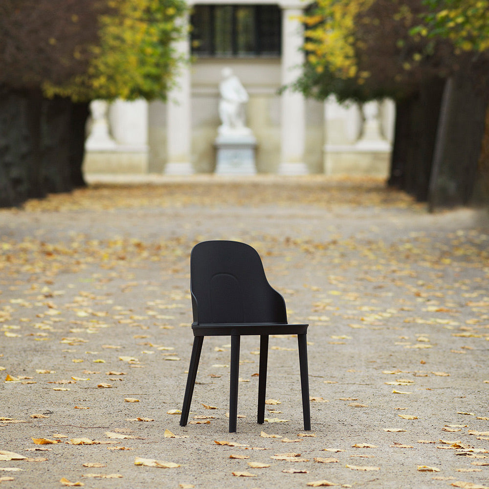 Allez PP Dining Chair by Normann Copenhagen, showing allez pp dining chair in live shot.