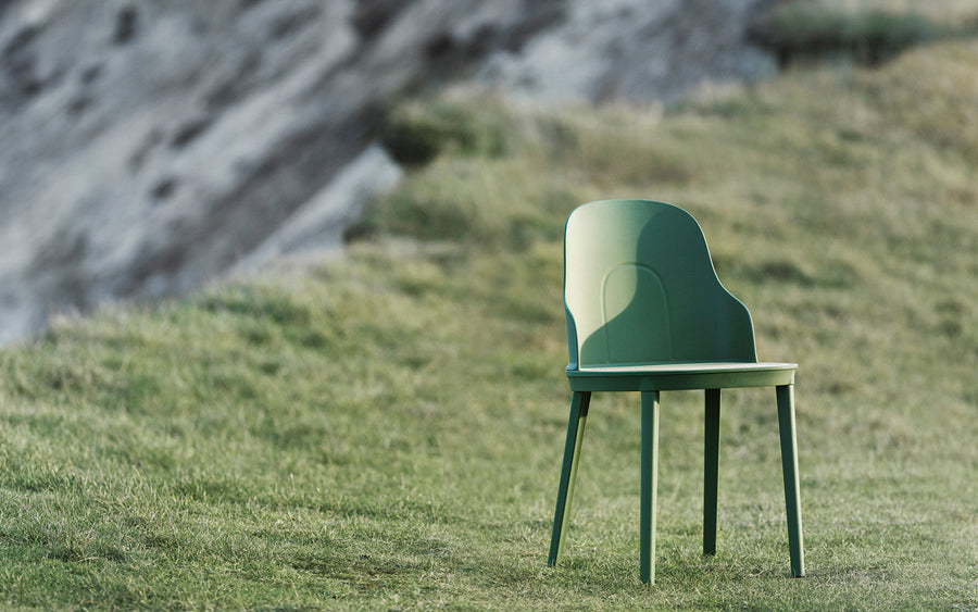 Allez PP Dining Chair by Normann Copenhagen, showing allez pp dining chair in live shot.